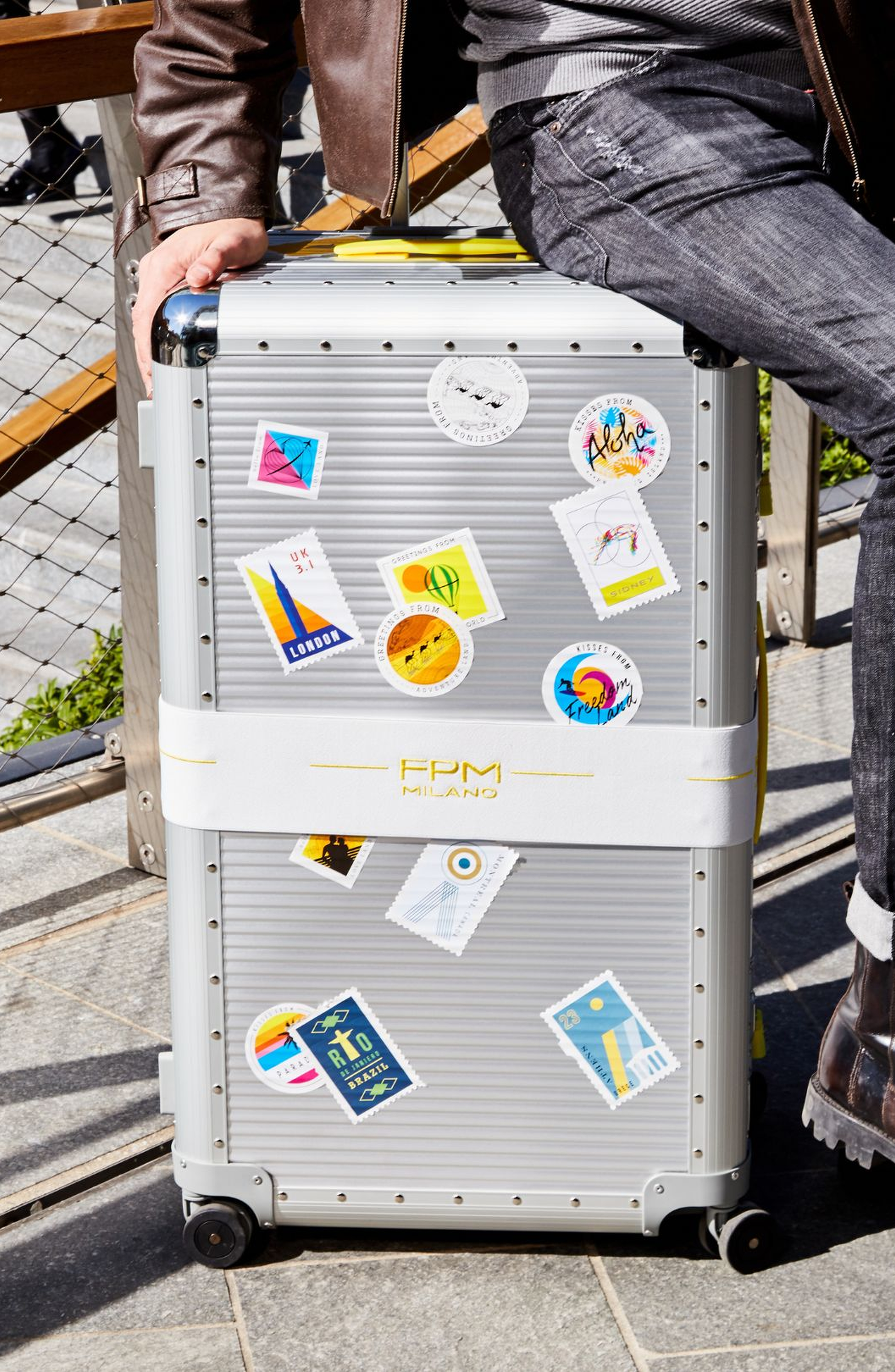 FPM - Fabbrica Pelletterie Milano - US Luggage Sticker Set, Alternate, color, Letters