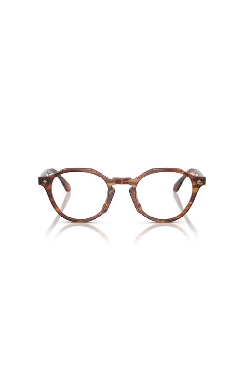 Giorgio Armani 49mm Phantos Optical Glasses In Brown
