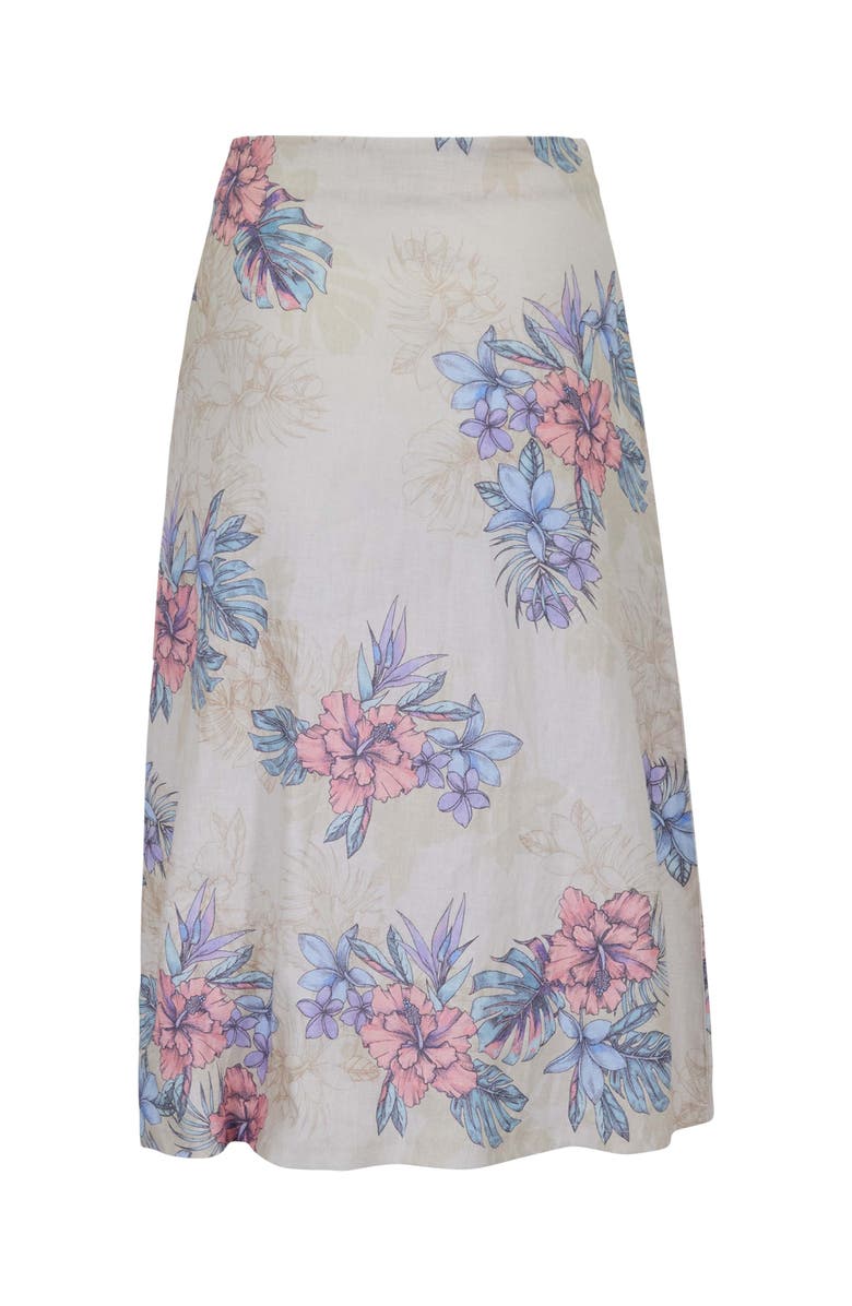 Lords of Harlech Exotic Floral Womens Midi Skirt, Alternate, color, Exotic Floral Natural