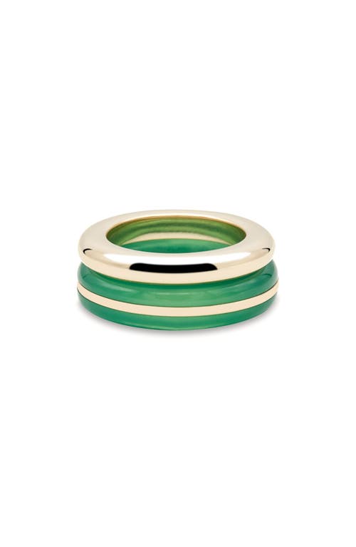 BY PARIAH Essential Set of 2 Stack Rings in Green  product