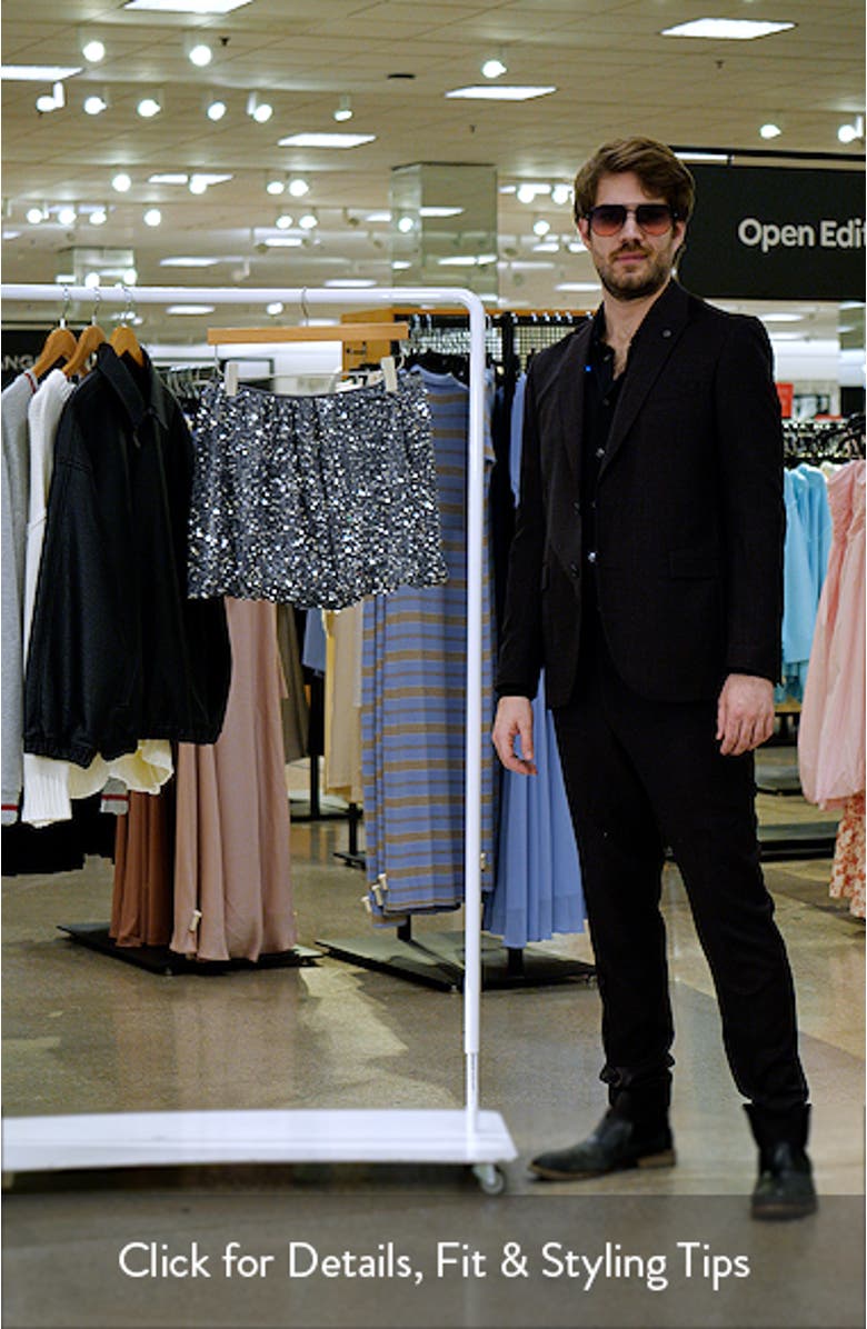 Sequin Velvet Bubble Miniskirt, sales video thumbnail