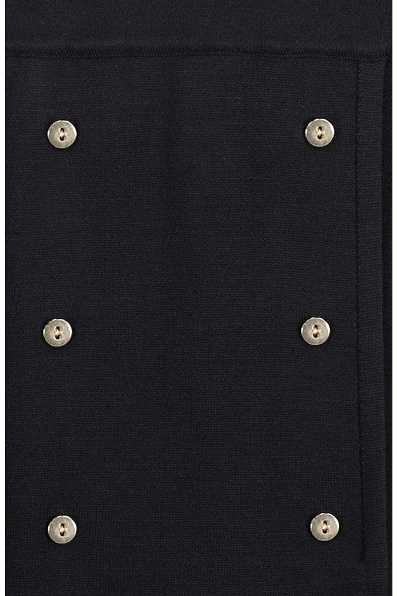 Women's Organic Ruffle Neck Sweater Dress, Alternate, color, Black Ruffle Neck