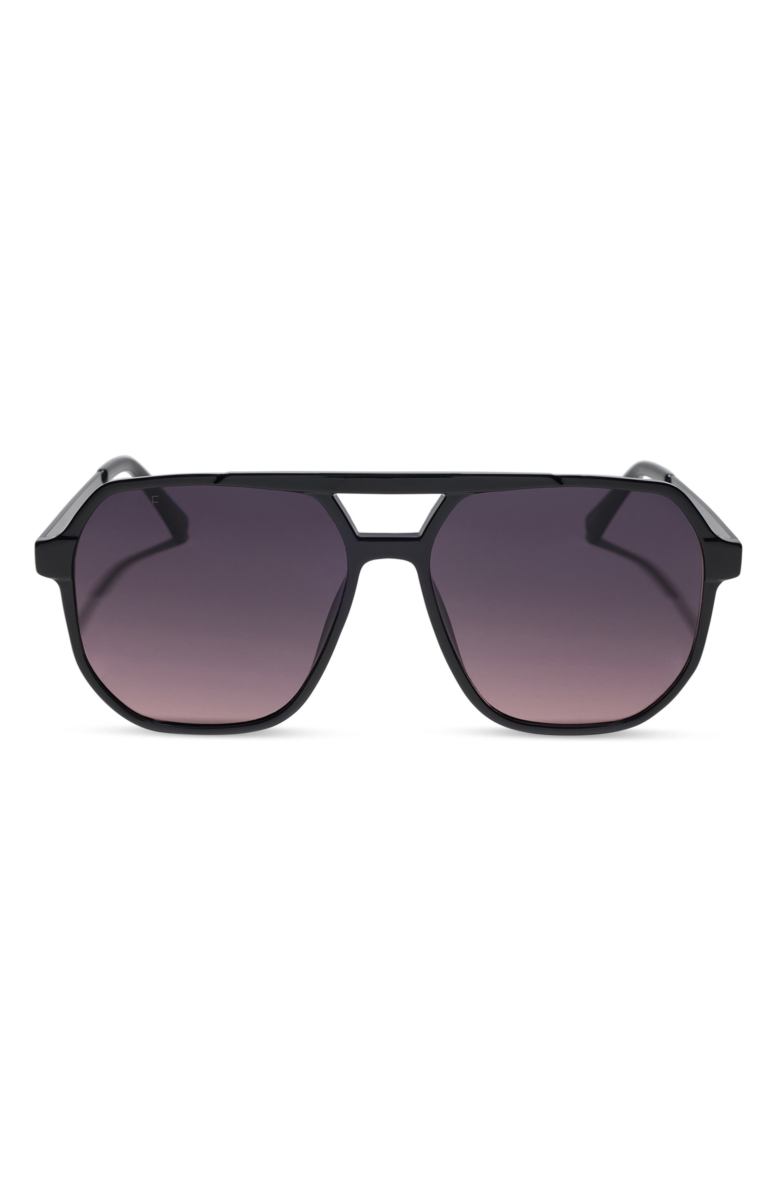 Landon 58mm Gradient Oversize Aviator Sunglasses