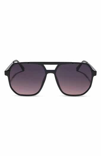 Landon 58mm Gradient Oversize Aviator Sunglasses