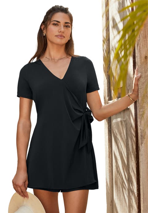 Tie-Wrap Swim Romper (Plus)