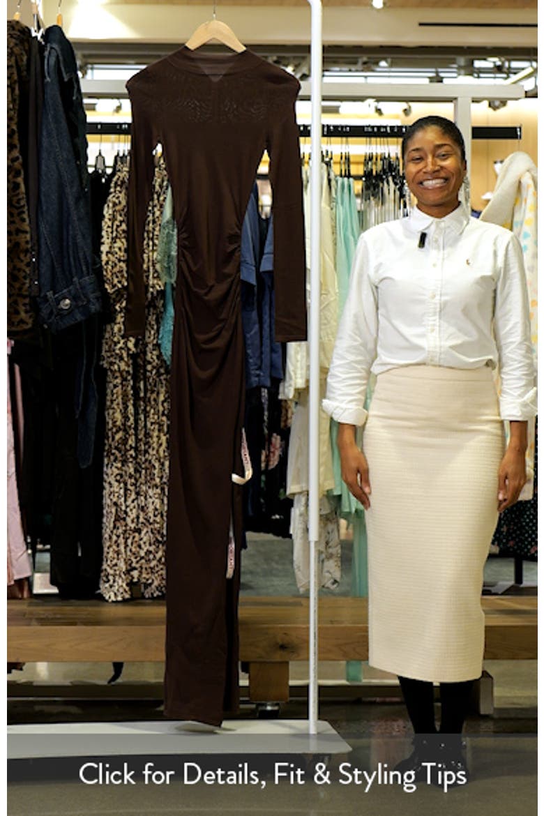 Anais Long Sleeve Mock Neck Knit Gown video