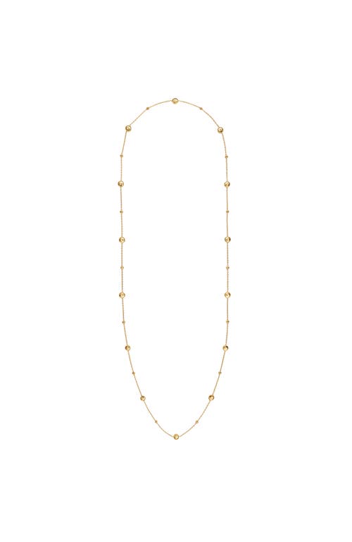 Burberry Hollow Medallion Necklace In Gold