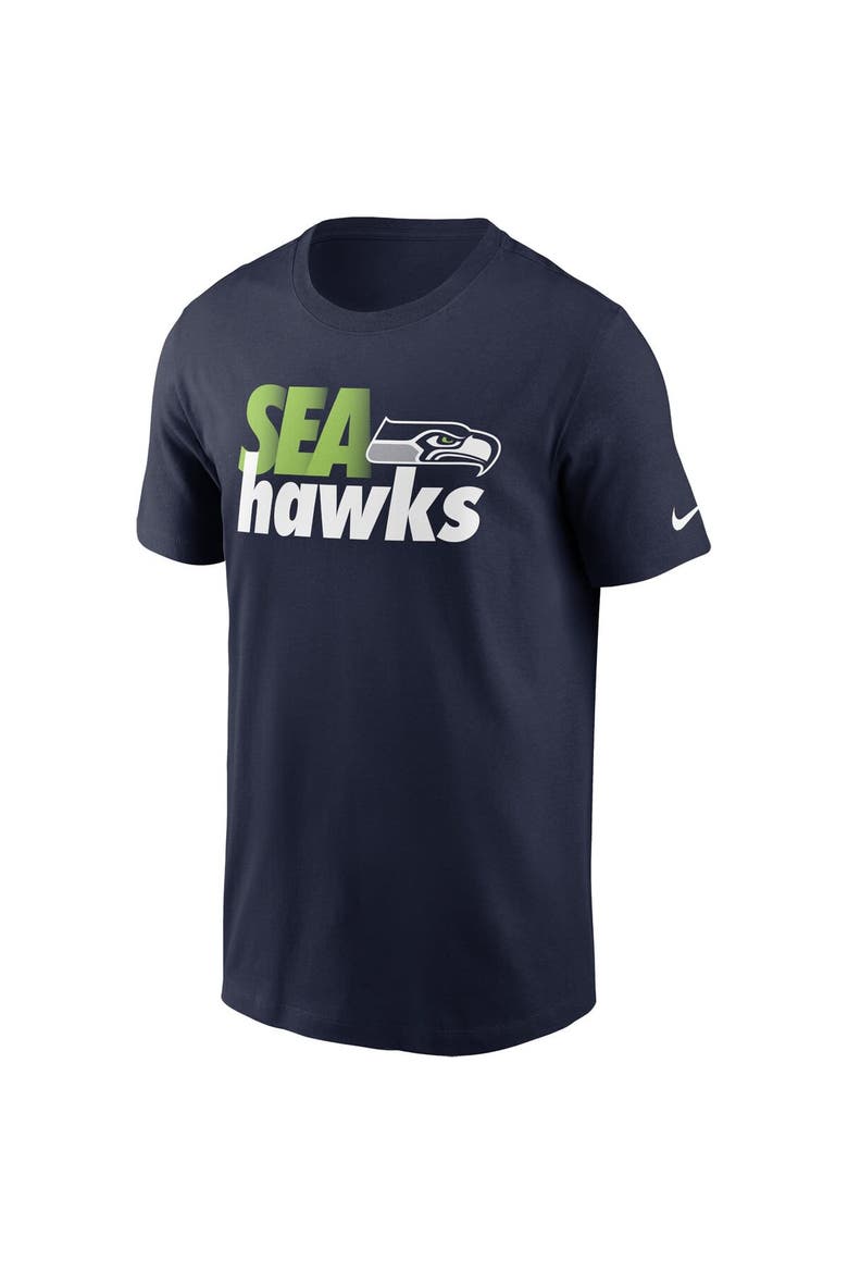 Men's Nike College Navy Seattle Seahawks Hometown Collection Team T-Shirt, Alternate, color, Navy
