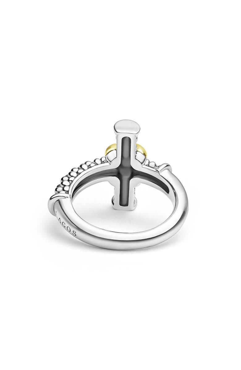 LAGOS Anthem Cross Ring, Alternate, color, Two Tone