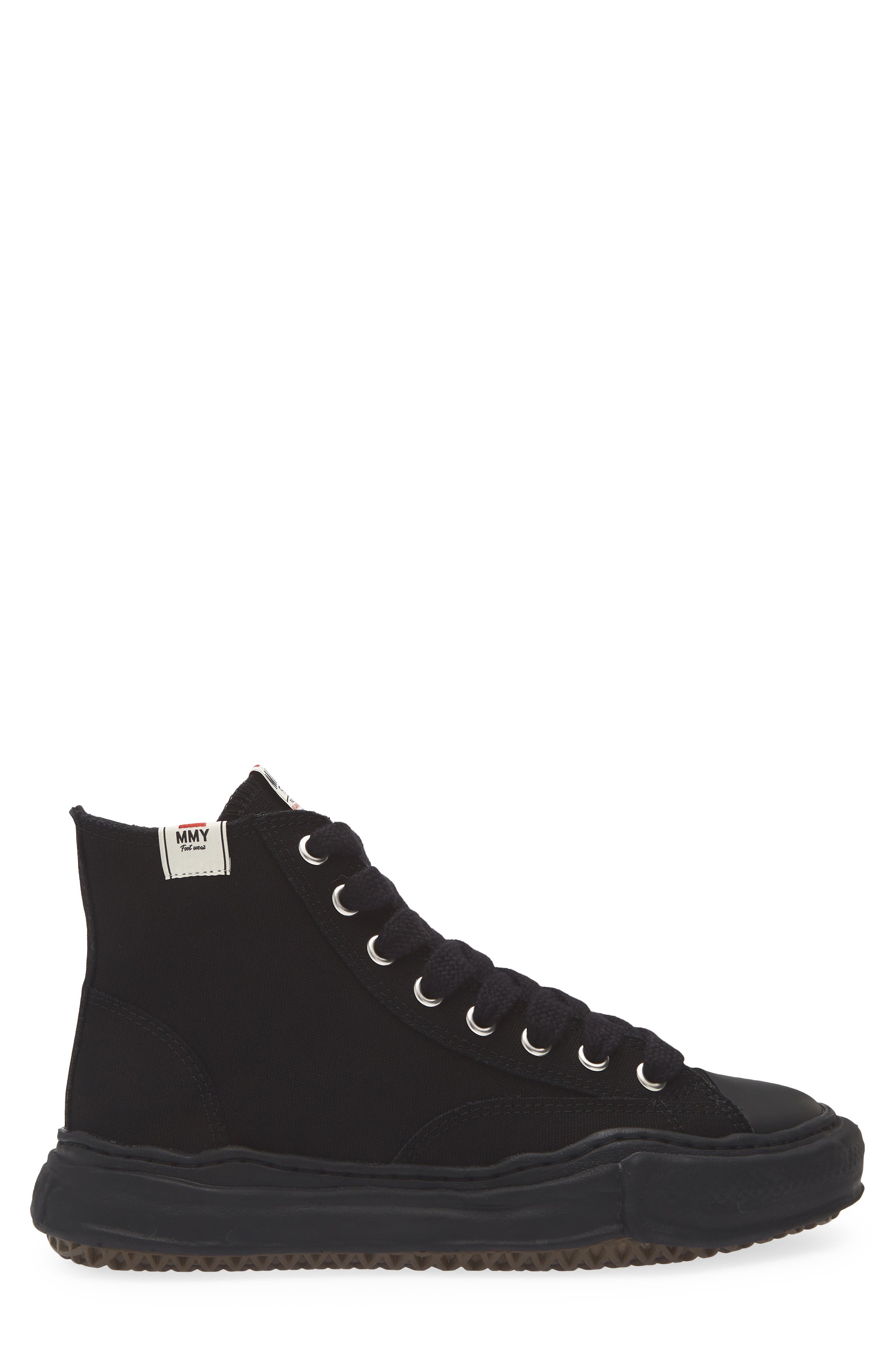 Maison MIHARA YASUHIRO Peterson High Top Sneaker, Alternate, color, Black/ Black
