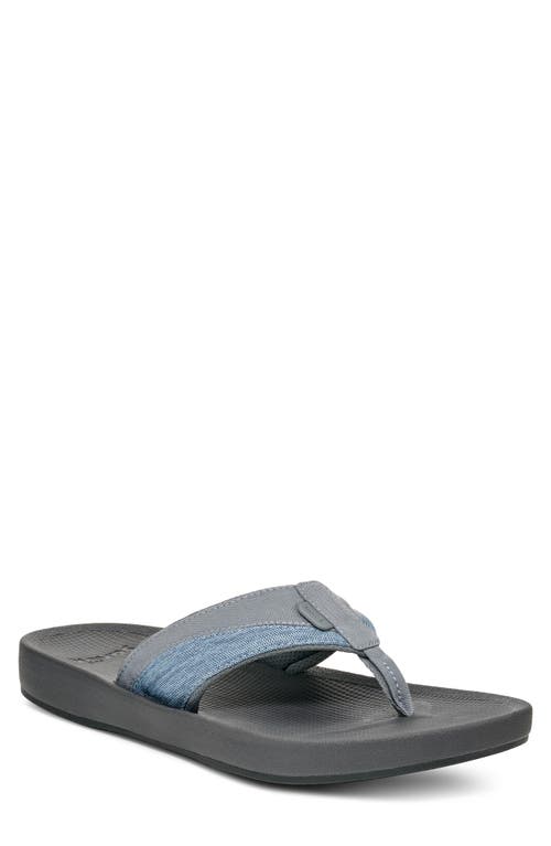 Sanuk Cosmic Seas Water Friendly Flip Flop In Blue
