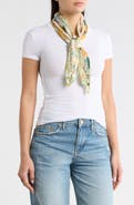 NORDSTROM RACK Pleated Satin Scarf
