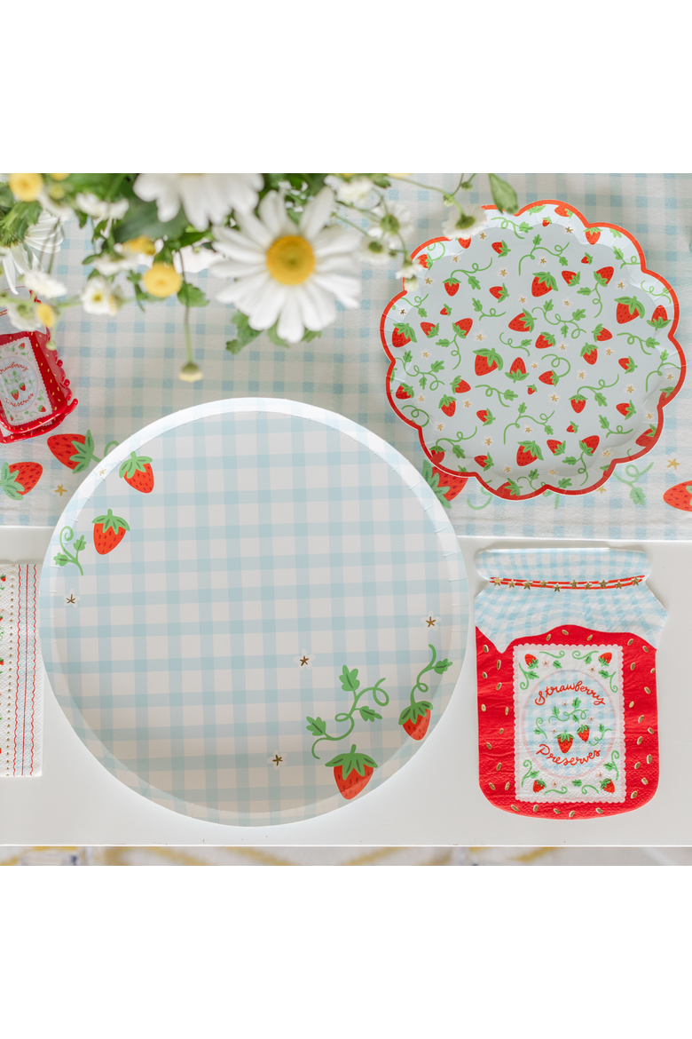 Strawberry Picnic Jam Large Napkin, Alternate, color, Assorted Pre-Pack