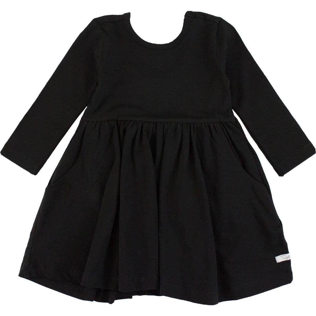 RuffleButts Toddler Girls Knit Long Sleeve Twirl Dress RuffleButts Toddler Girls Knit Long Sleeve Twirl Dress