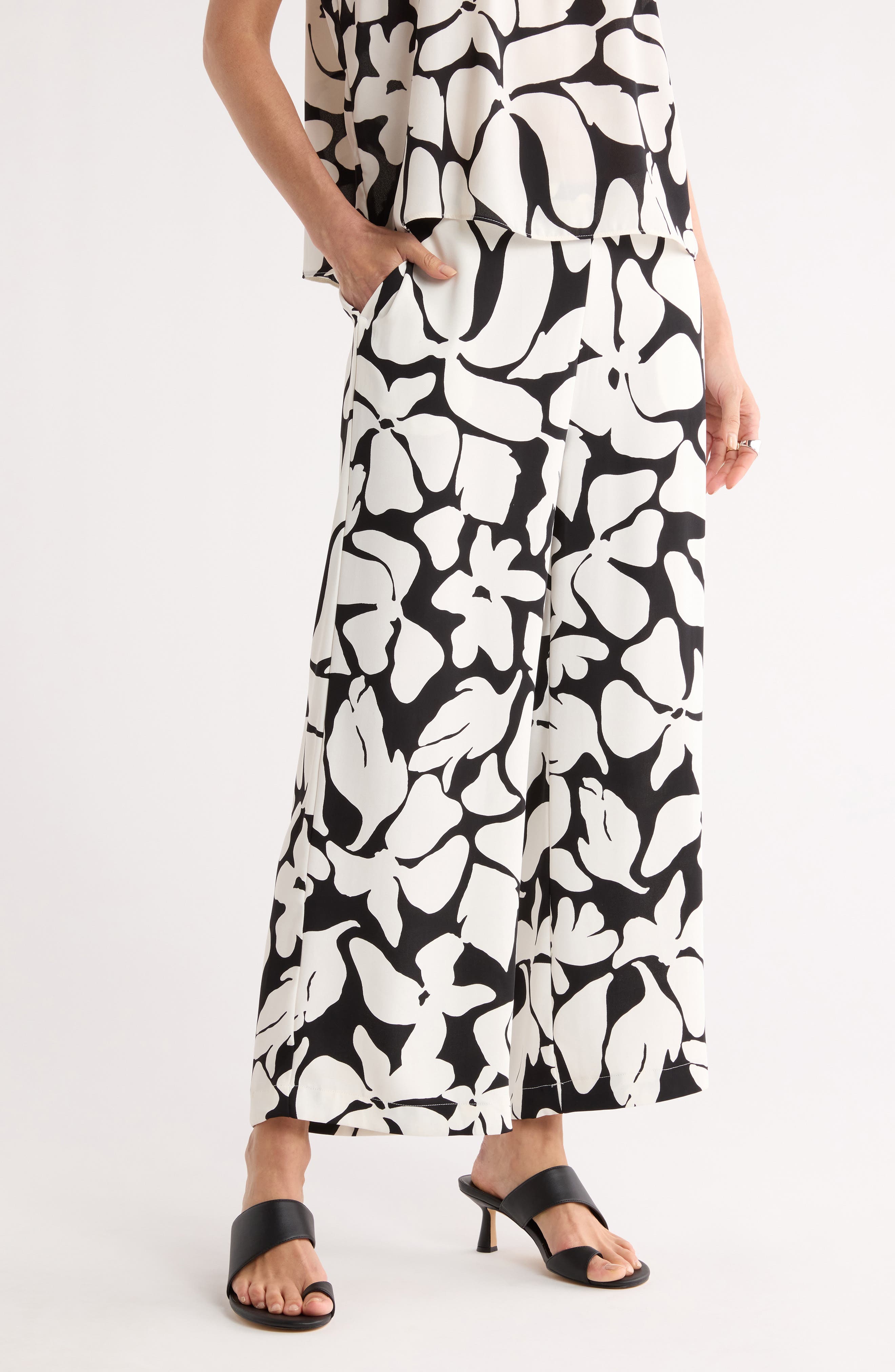 NORDSTROM RACK Wide Leg Crop Pants (Women) | Nordstromrack