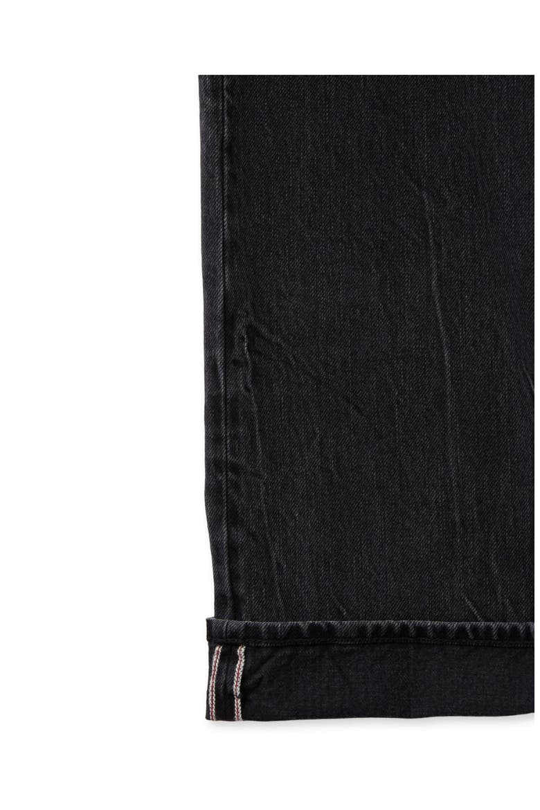 965 John Japan Contrast Selvedge 5-Pocket Regular-Fit Denim Pants, Alternate, color, Black