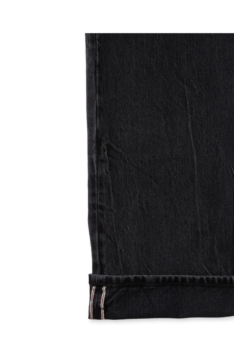 Fortela 965 John Japan Contrast Selvedge 5-Pocket Regular-Fit Denim Pants, Alternate, color, Black