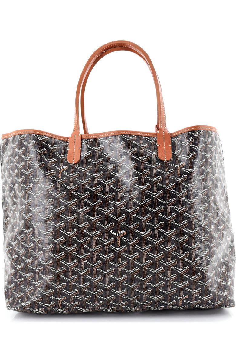Pre-Owned Goyard Saint Louis Tote Coated Canvas PM, Main, color, Brown