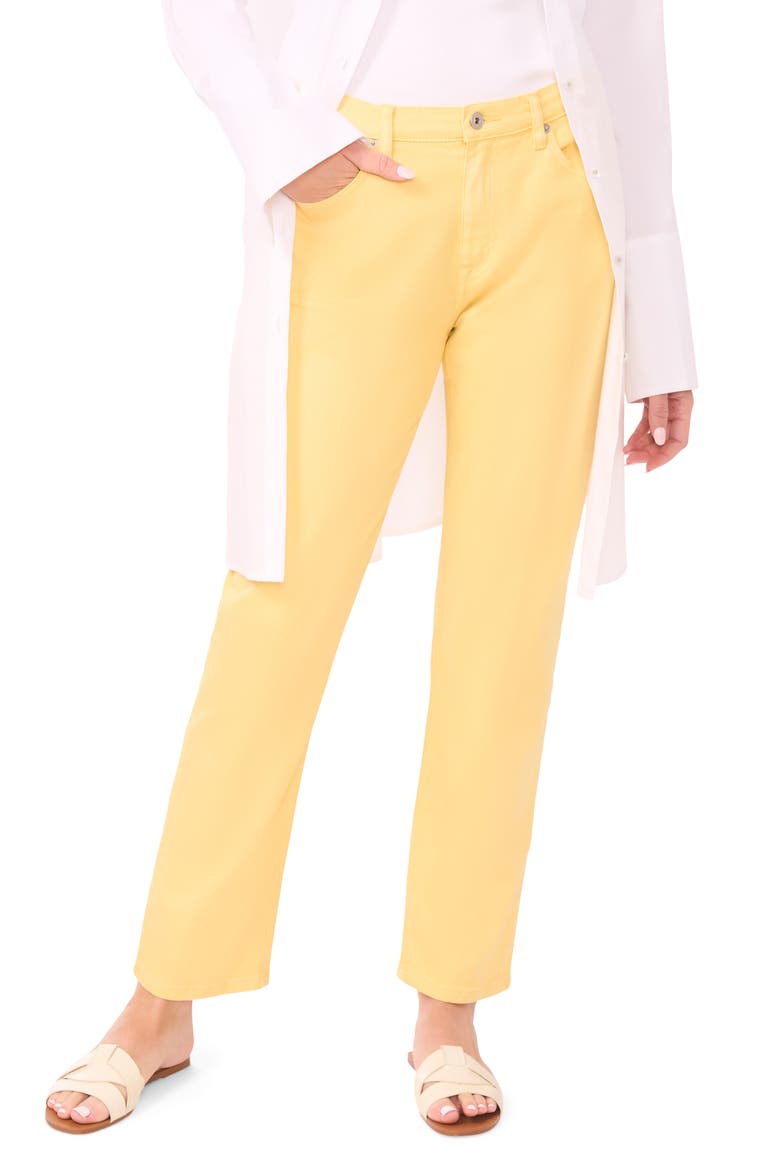 Straight Leg Jeans, Main, color, SUNSHINE