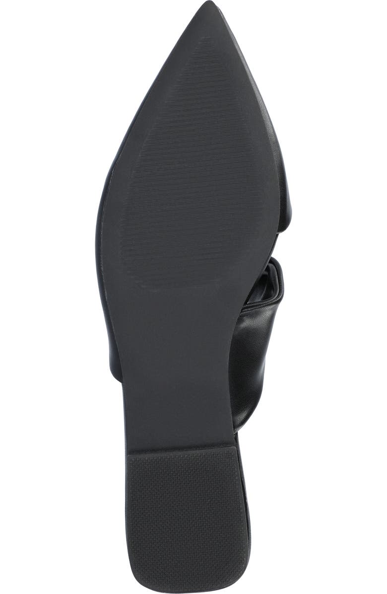 Journee Collection Enniss Flat Mule, Alternate, color, Black