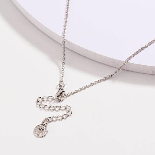 Hollywood Sensation Dainty Black Onyx Beaded Link Necklace In Silver