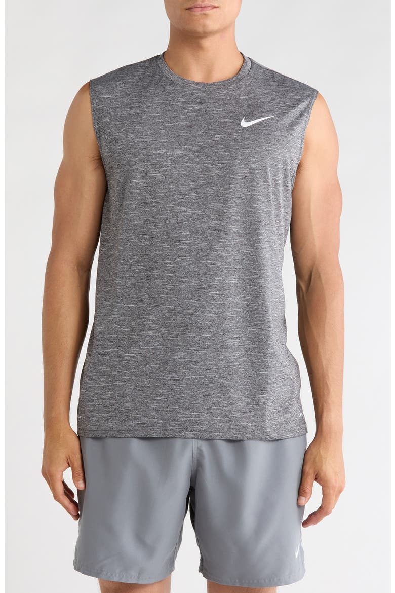 Sleeveless Hydroguard Dri-FIT UPF 50+ Top, Main, color, BLACK