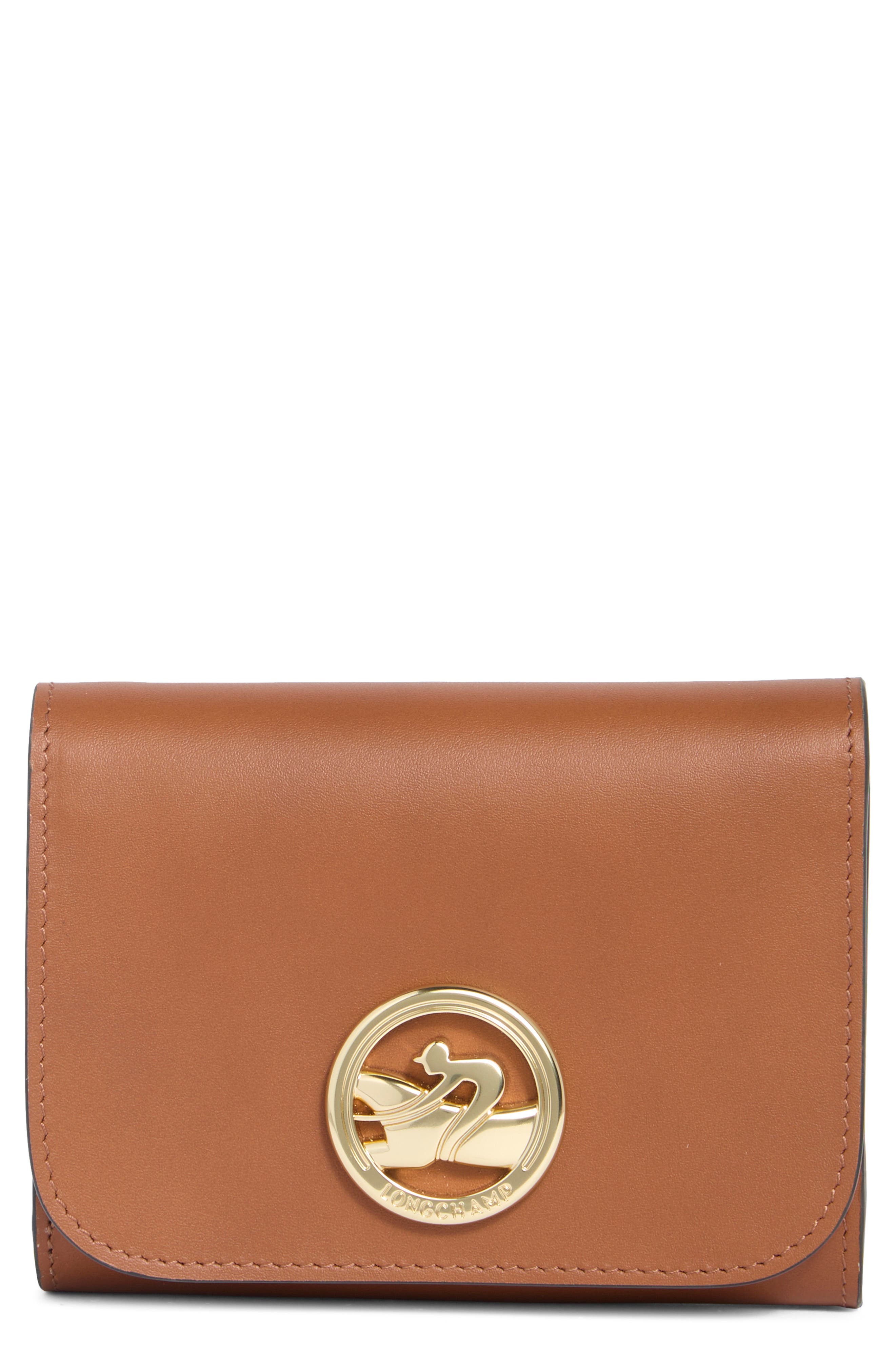 Compact Boxtrot Leather Trifold Wallet
