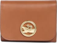 Longchamp Compact Boxtrot Leather Trifold Wallet