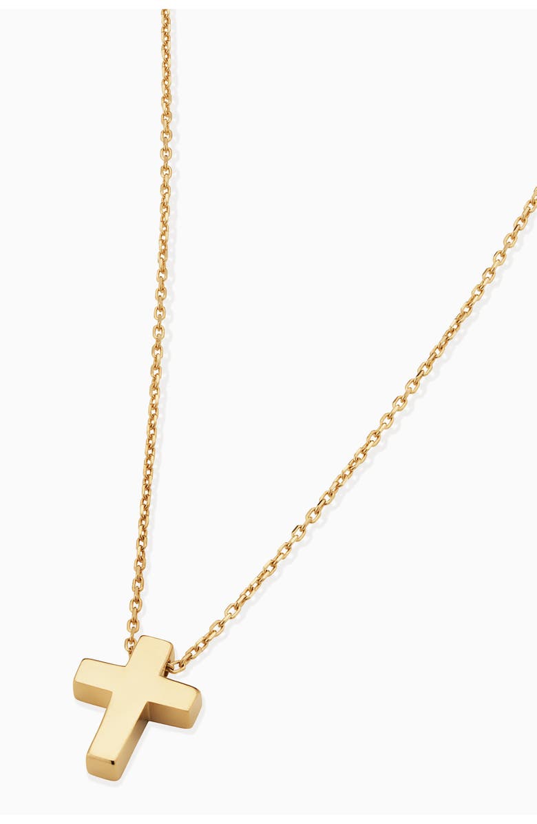 Oradina 14K Yellow Gold Crossroads Pendant Necklace, Alternate, color, Yellow Gold