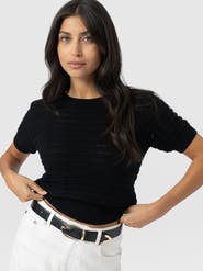 Saint + Sofia Ester Short Sleeve Knit
