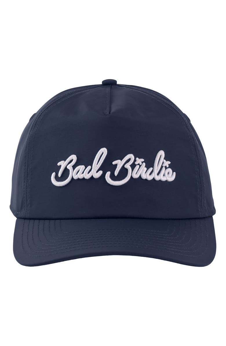 Bad Birdie Script Logo Baseball Cap, Alternate, color, Dark Navy