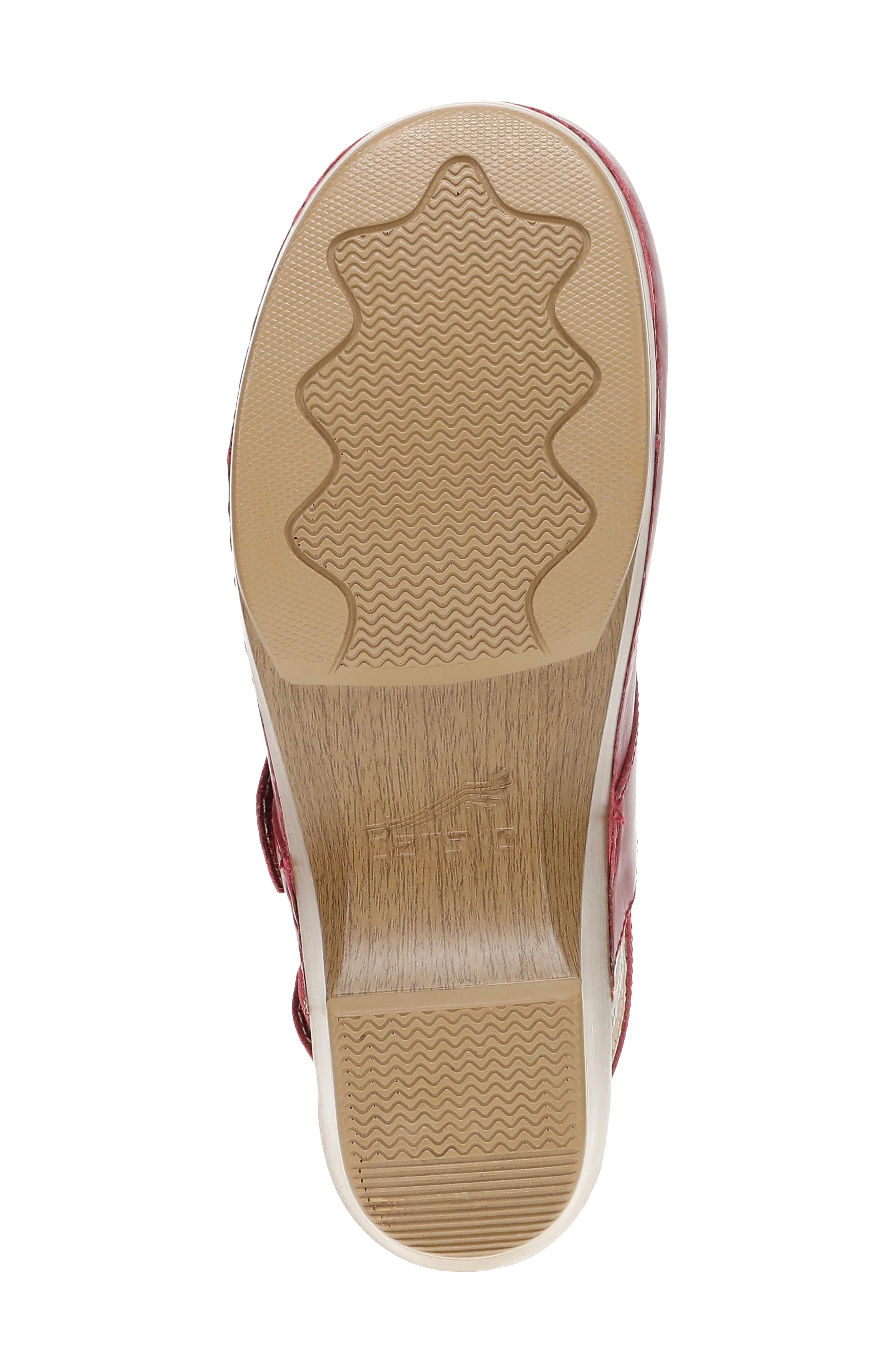 Shantell Leather Slingback Mary Jane, Alternate, color, RED