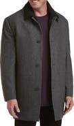 Calvin Klein Big & Tall Herringbone Zale Overcoat