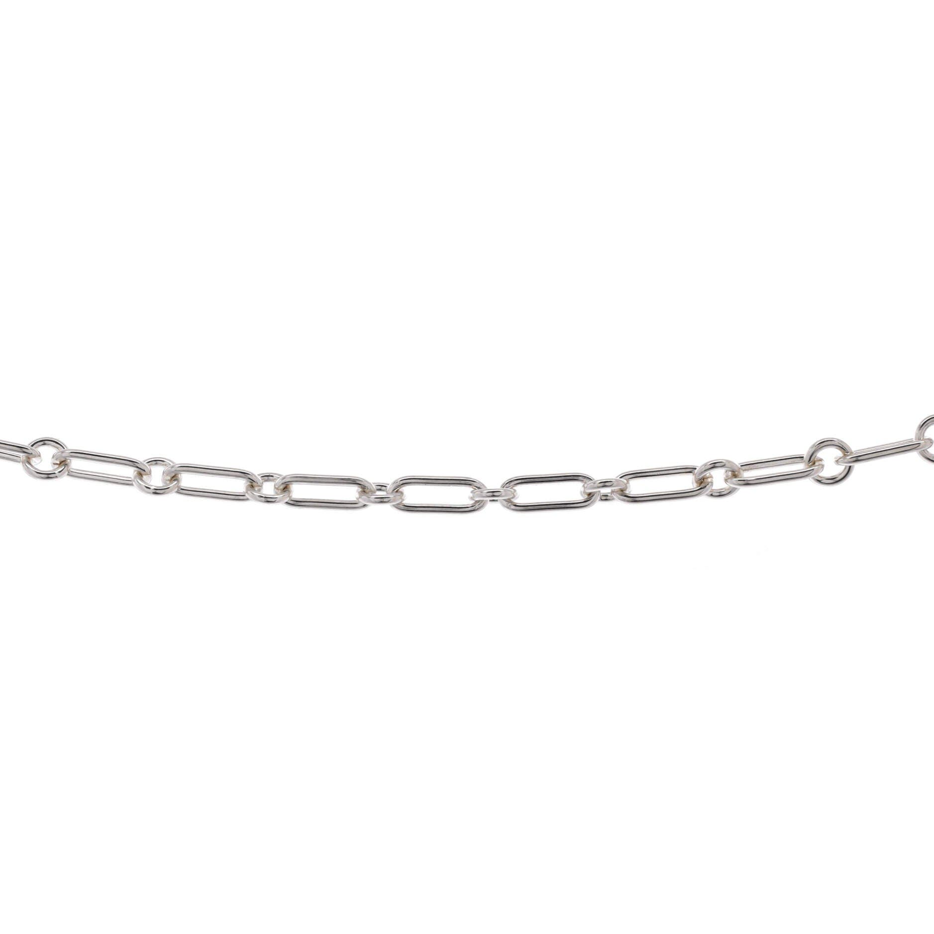 Pre-Owned Hermes Alphakelly Long Necklace Sterling Silver, Alternate, color, Silver