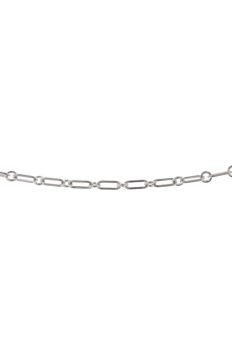 Pre-Owned Hermes Alphakelly Long Necklace Sterling Silver, Alternate, color, Silver
