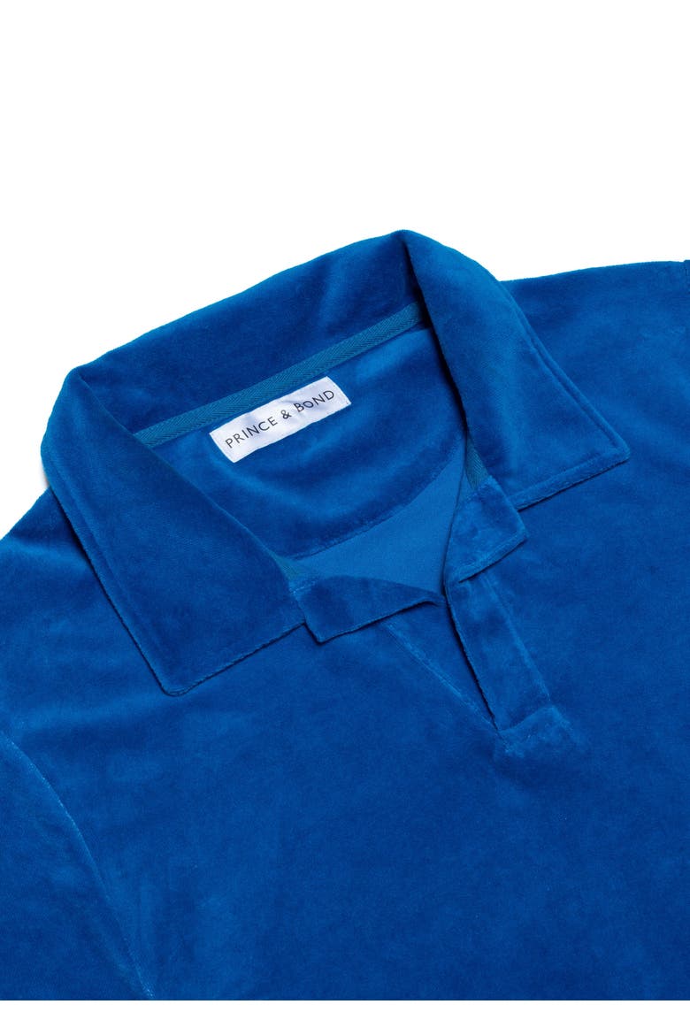 Riviera Terry Cloth Polo, Alternate, color, Mykonos Blue