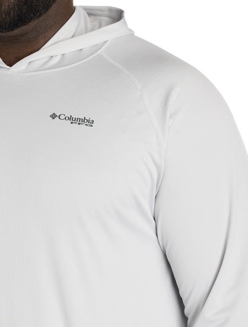 Columbia Big & Tall Pfg Solar Stream Long-sleeve Hooded T-shirt In Gray