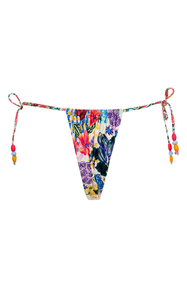 Agua Bendita Alexis Citrus String Bikini Bottoms, Alternate, color, Multicolor