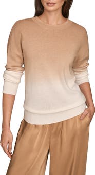 Donna Karan New York Ombré Crewneck Sweater