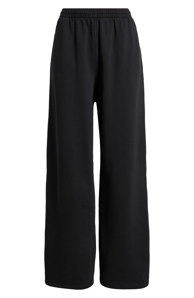 SKIMS Fleece Sweatpants, Alternate, color, Washed Onyx