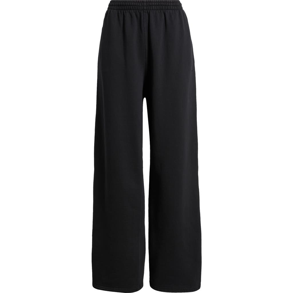 Skims Fleece Sweatpants In Black