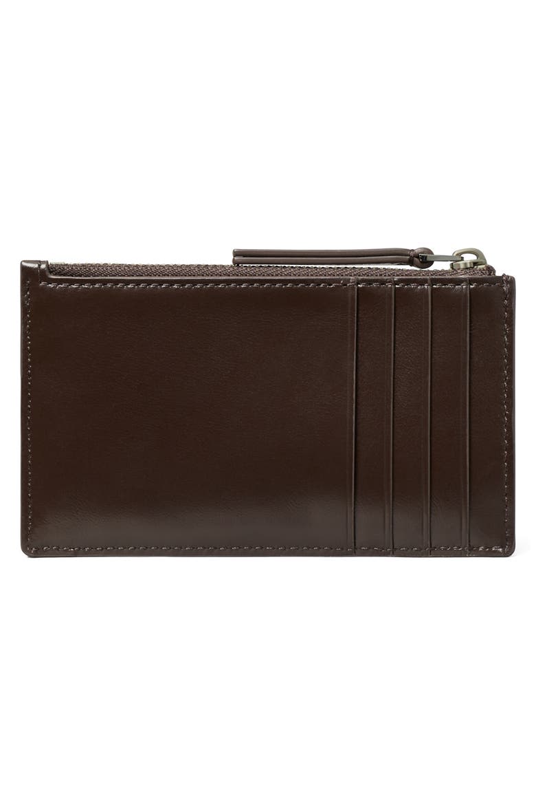 Small Kira Pavé Diamond Quilted Leather Card Case, Alternate, color, COCOA