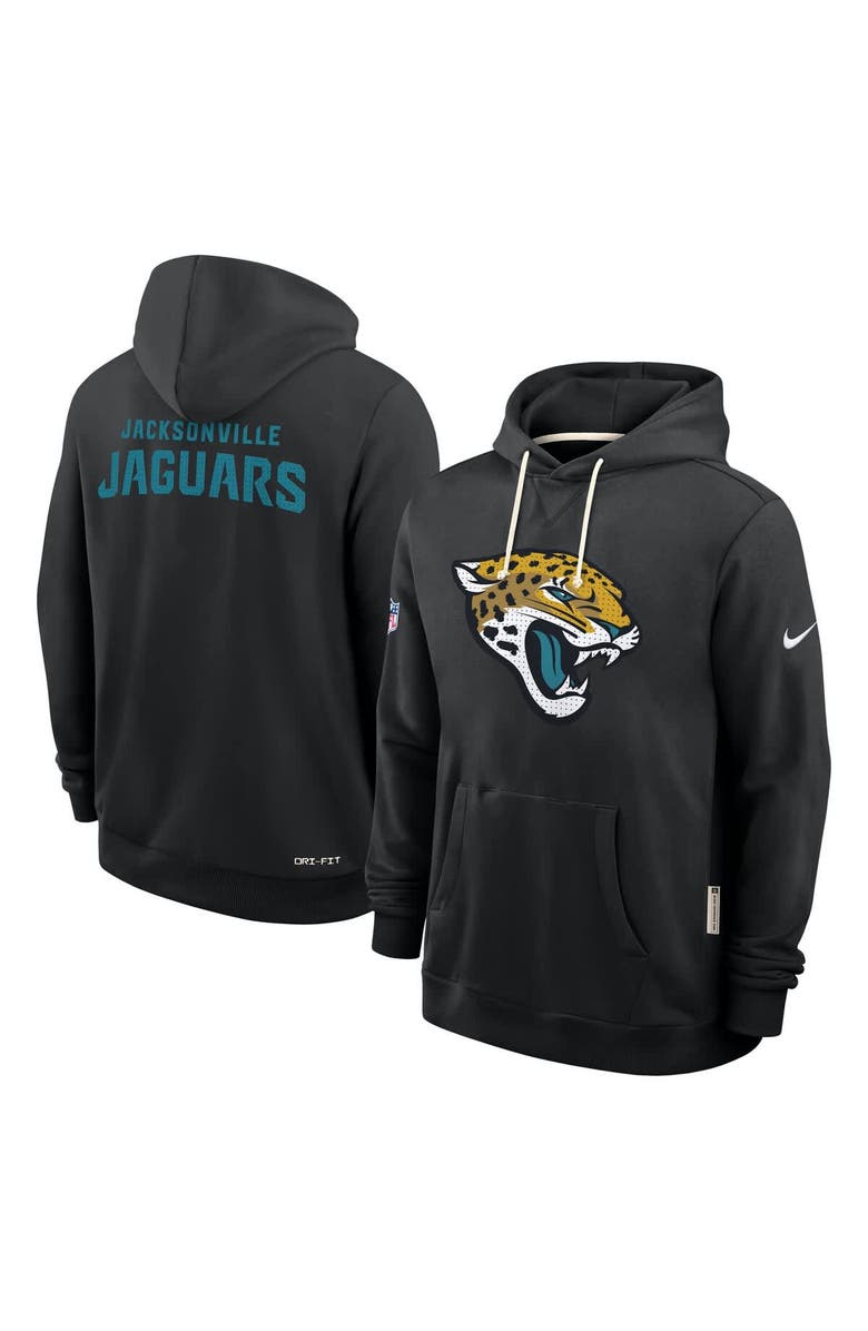 Nike Men's Nike Black Jacksonville Jaguars Sideline Standard Issue Initial Home Dri-FIT Hoodie, Alternate, color, Black
