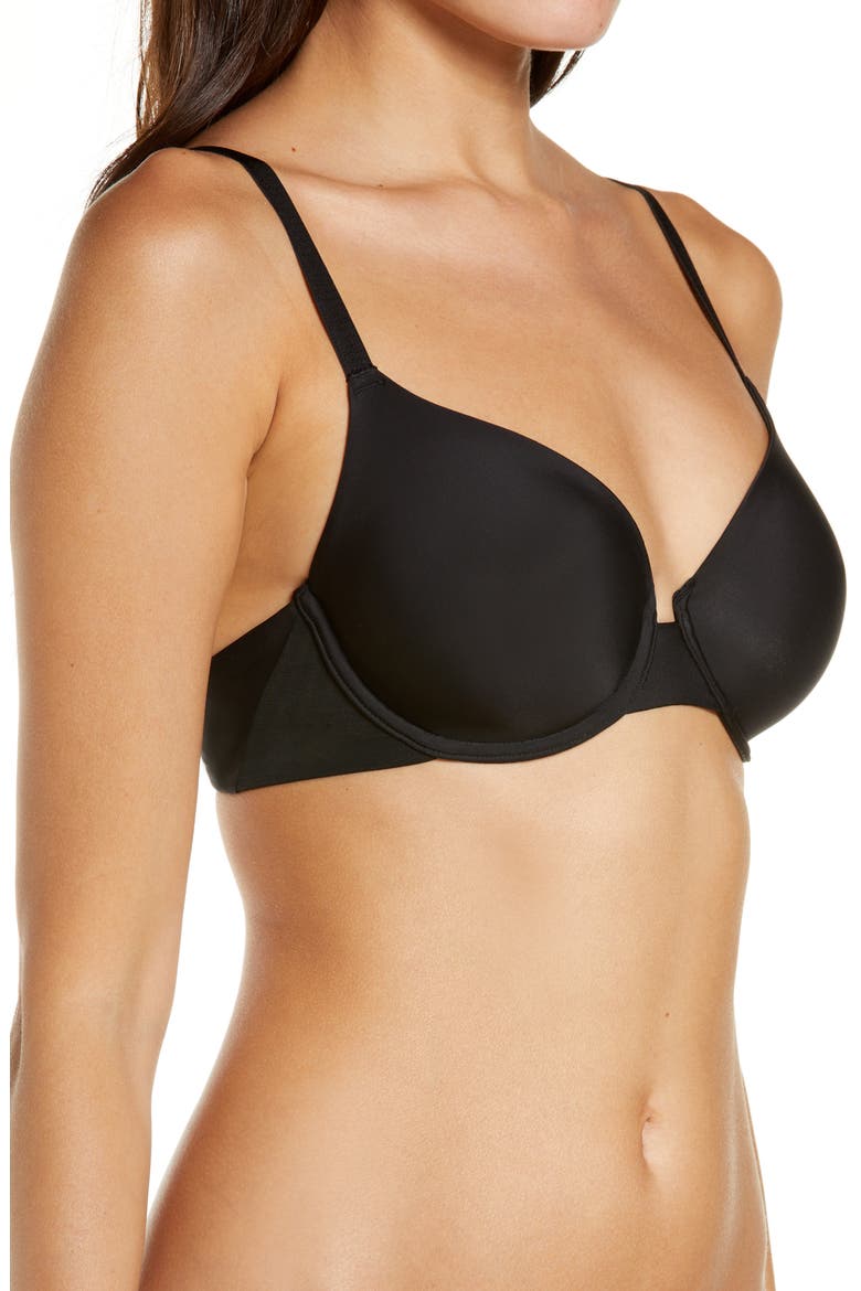 Multiposition Unlined Bra, Alternate, color, BLACK