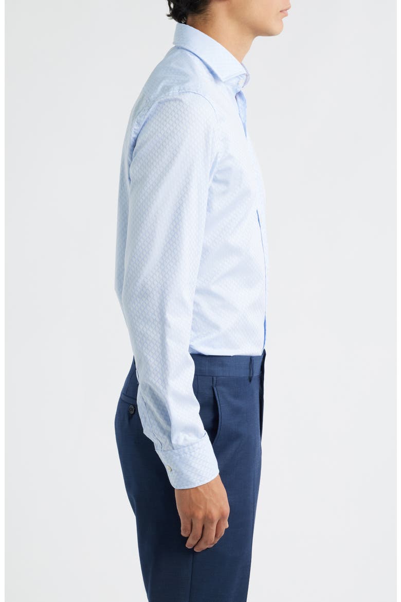 Hank Slim Fit Cotton Dress Shirt, Alternate, color, LIGHT/ PASTEL BLUE