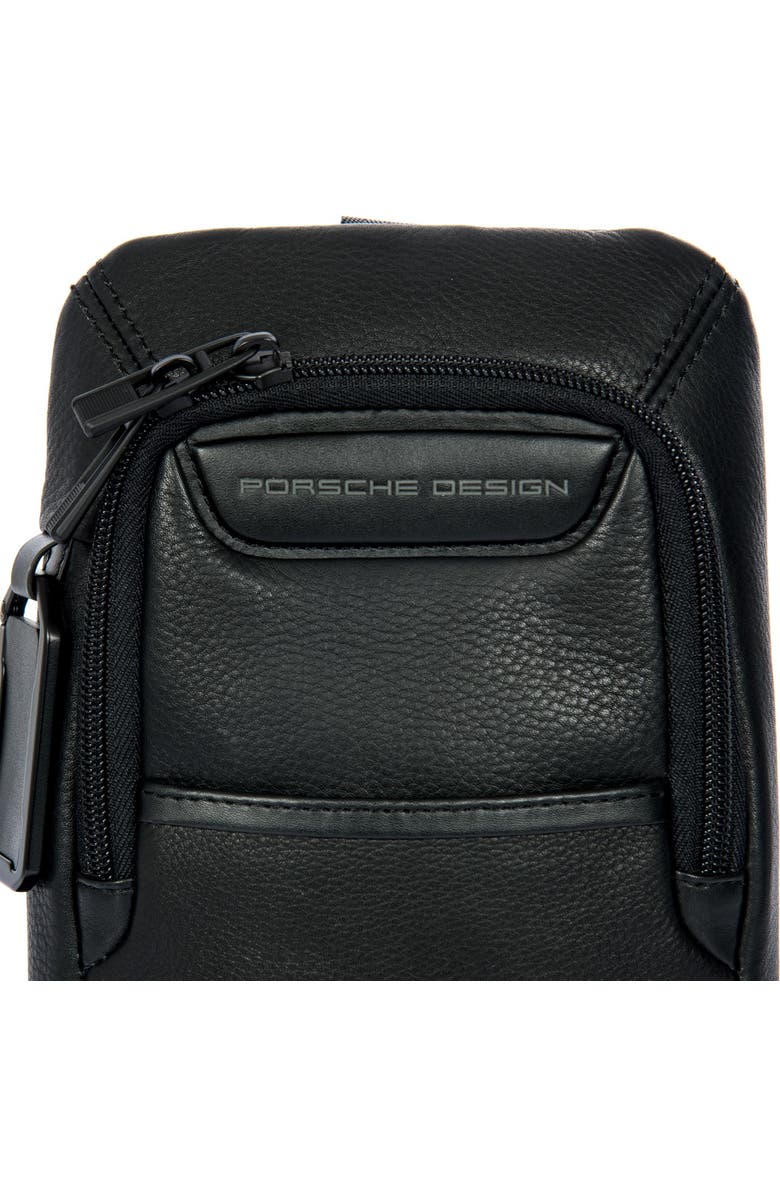 Porsche Design Roadster Leather EVO Crossbody Bag, Alternate, color, Black