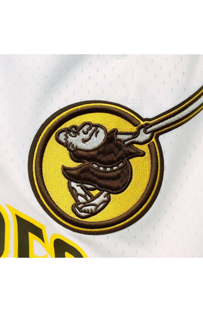 PRO STANDARD Men's Pro Standard White San Diego Padres Logo Mesh Shorts, Alternate, color, White