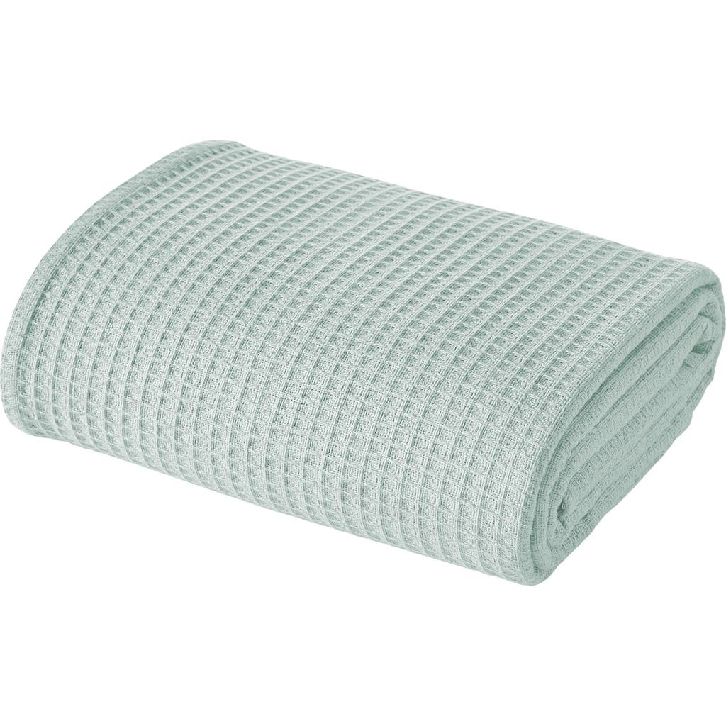 Modern Threads Cotton Waffle Blanket In Pale Blue
