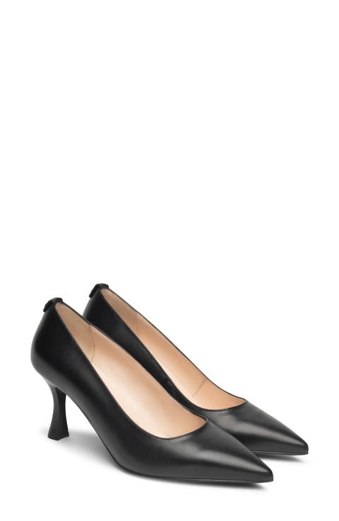 Scalloped Leather Pump