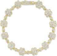 GLAZE JEWELRY Flower Tennis Bracelet
